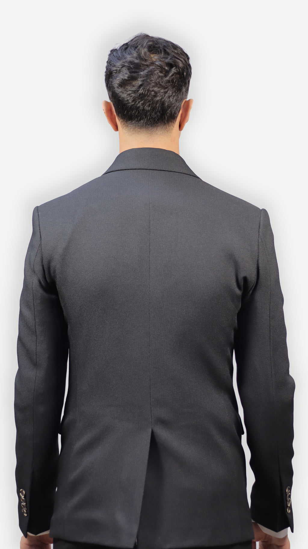 بدلة رجالي اسود– قماش بيكا، زرار واحد Regular Fit
