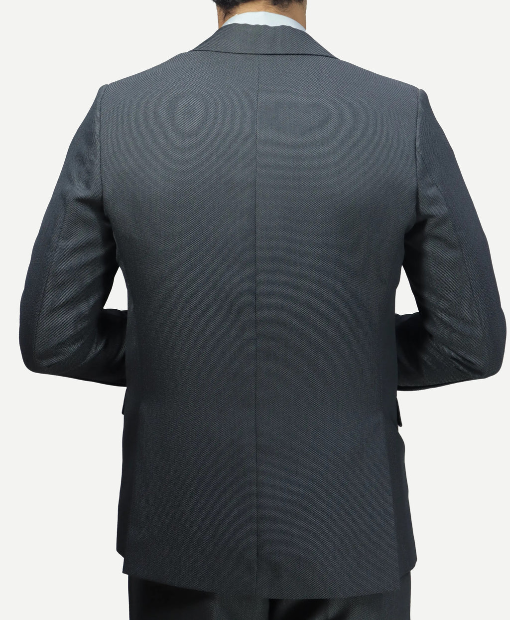 بدلة رجالي رمادي– قماش بيكا، زرار واحد Regular Fit