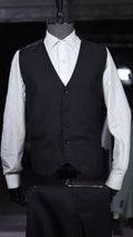 صديري رجالي أسود – قماش ناعم Slim Fit